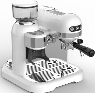 weiße elektrische Maschinen-Kaffeemaschine des Espressos 1500W 318,5 Millimeter